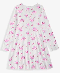 Epic Threads Girls 5-20 Meadow Floral Printed Long-Sleeve Dress, Macy's Exclusive