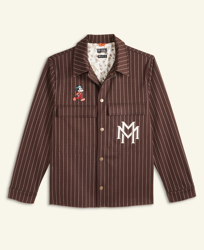 Disney | Macy's Men's Mickey Mouse Button Front Shirt Jacket, Exclusive