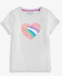 Epic Threads Girls Toddler 2T-4T Metallic Heart Short-Sleeve T-Shirt, Macy's Exclusive
