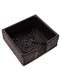 Artifacts Rattan Cocktail Napkin Holder with Cutout