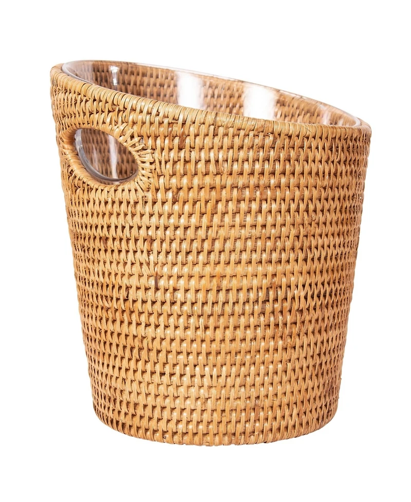 Artifacts Rattan Champagne Bucket with Acrylic Insert