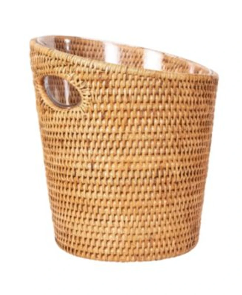 Artifacts Trading Company Rattan Champagne Bucket With Acrylic Insert