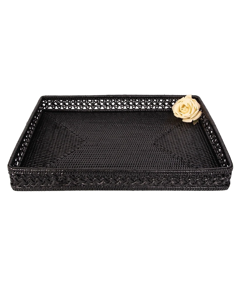Artifacts Rattan Seca Design Rectangular Tray 21"