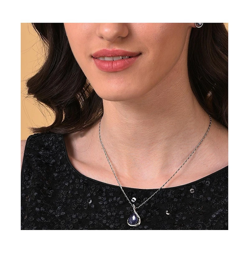 Sohi Women's Silver Plated Designer Jewellery Set