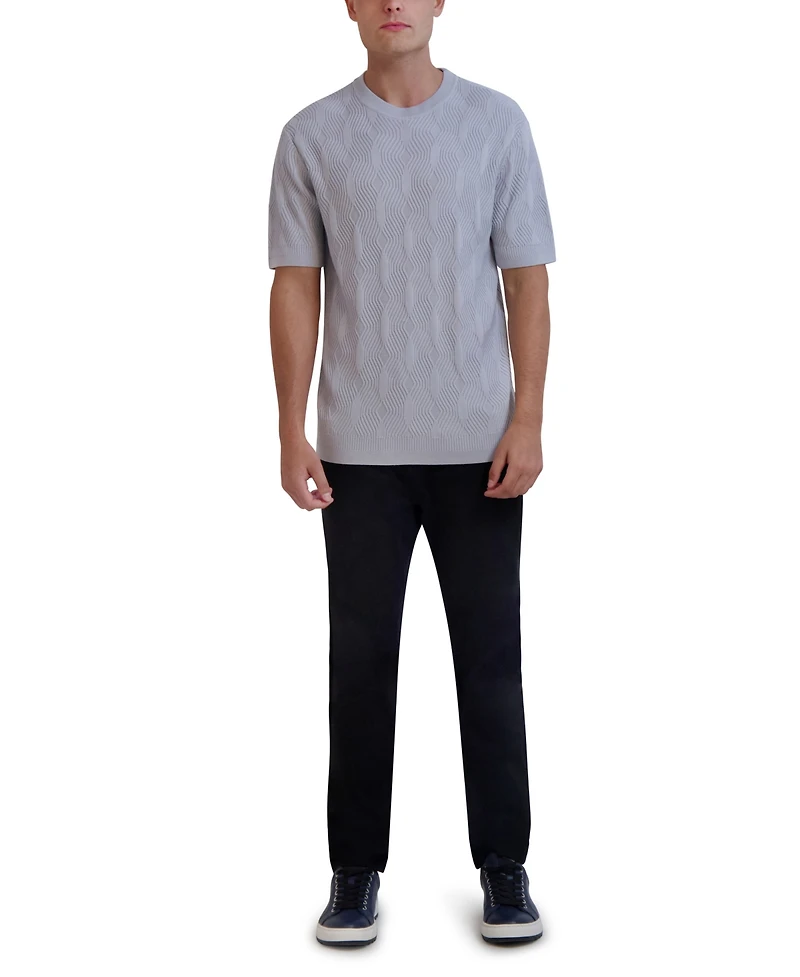 Karl Lagerfeld Paris Men's Short Sleeves Sweater