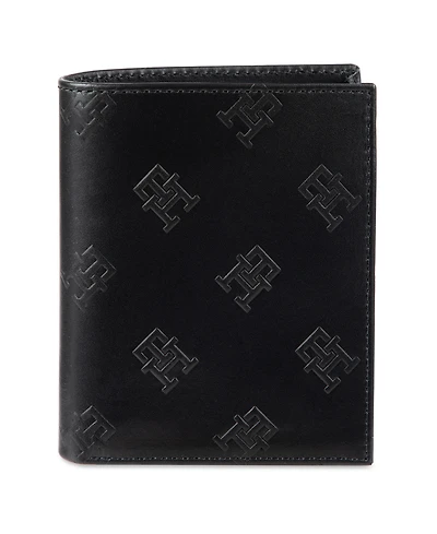 Tommy Hilfiger Men's Rfid Monogram Debossed Slimfold Wallet