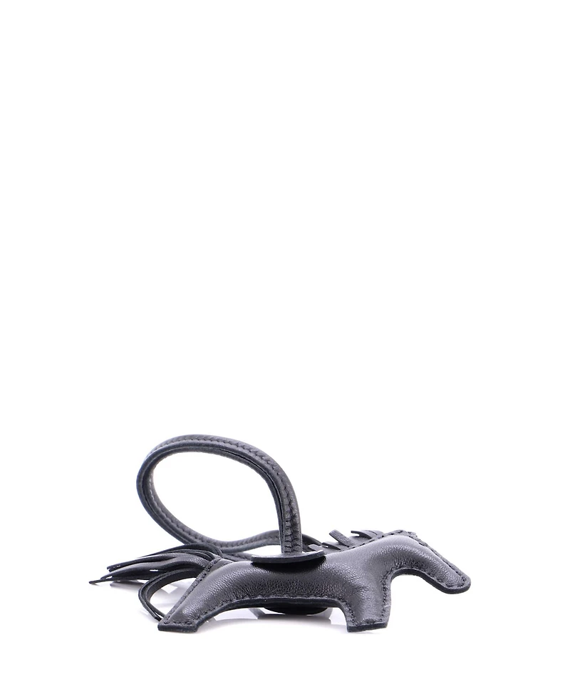 Pre-Owned Hermes Pm So Black GriGri Rodeo Bag Charm Leather