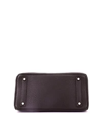 Pre-Owned Hermes Hac 32 Handbag Brown Fjord with Palladium Hardware