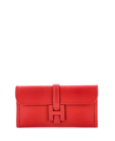 Pre-Owned HERMA‰S 29 Jige Elan Clutch Swift