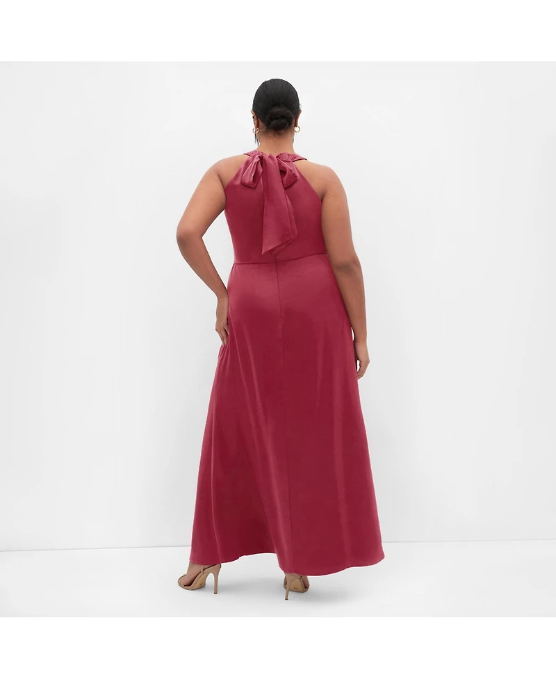 City Chic Women's Celina Halter Maxi Dress