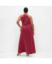 City Chic Women's Celina Halter Maxi Dress