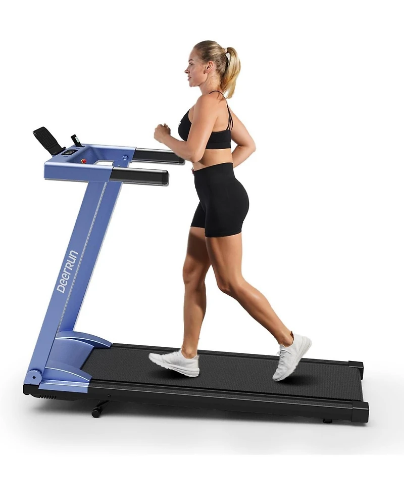 DeerRun Foldable Treadmill for Home: Features a 3.5 Hp motor, 5% incline, and 350 lbs capacity. Compact