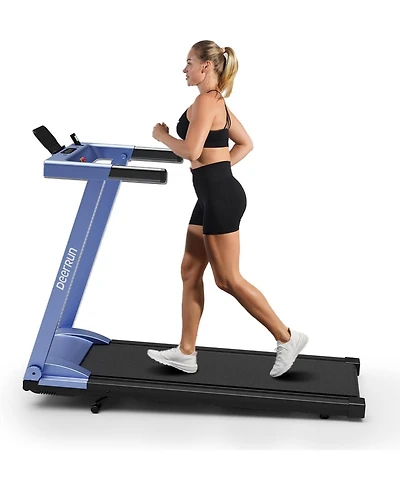 DeerRun Foldable Treadmill for Home: Features a 3.5 Hp motor, 5% incline, and 350 lbs capacity. Compact