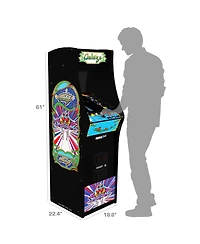 Arcade1Up Galaga Deluxe 14 in 1 Arcade Game Machine 5-Foot Stand-Up Cabinet