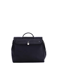 Pre-Owned Hermes Mm Herbag Toile and Leather