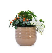 Chic Crate Set of 3 Modern Ceramic Planter Pots