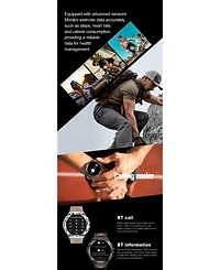 Ruxing Smart ToughArmor Ultra Rugged Outdoor Health Fitness Smart watch -Silver