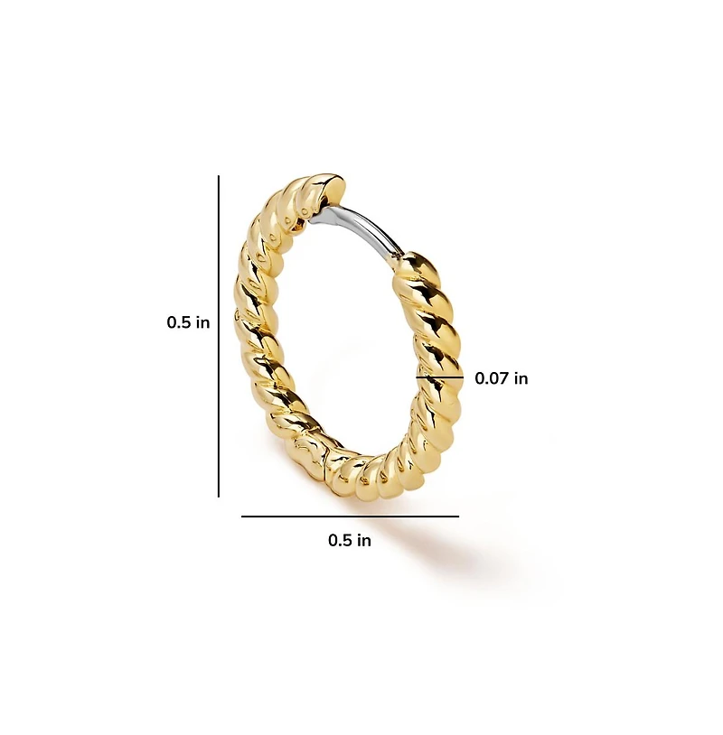 Ana Luisa Gold Huggie Earrings