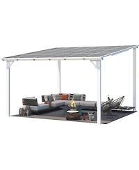 Aecojoy 12'x12' Wall Mounted Gazebos Pergola