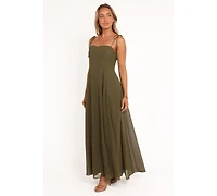 Petal and Pup Women's Rayna Maxi Dress - Olive 14