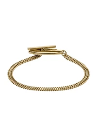 Diesel Unisex Diesel Gold-Tone Stainless Steel Chain Bracelet