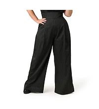 Unique Vintage Plus Wide Leg Rochelle Suspender Pants