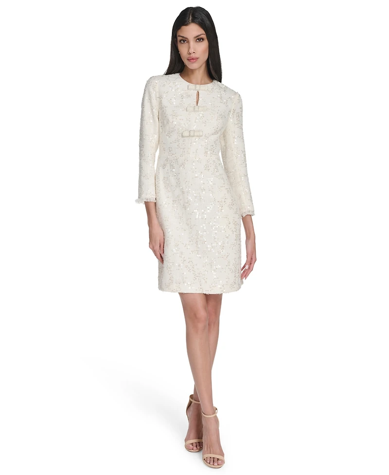 Eliza J Women's Embellished Crew Neck Dress