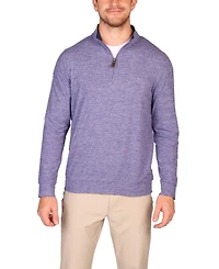 Tailorbyrd Men's Brushed Melange Super Soft Quarter Zip