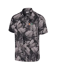Tommy Bahama Men's Black Miami Hurricanes Coast Nuevo Fronds Button-Up Shirt