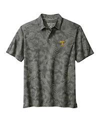 Tommy Bahama Men's Gray Tennessee Volunteers Palm Fresco Hibiscus IslandZone Polo Shirt