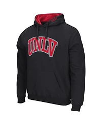 Colosseum Men's Black Unlv Rebels Arch and Logo Pullover Hoodie