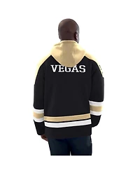 Starter Men's Black/Gold Vegas Golden Knights Hockey Pullover Hoodie