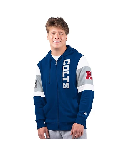 Starter Men's Royal Indianapolis Colts Extreme Full-Zip Hoodie