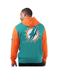 Starter Men's Aqua Miami Dolphins Extreme Pullover Hoodie