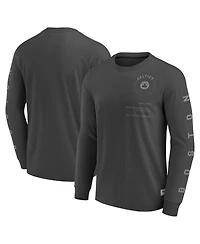 Fanatics Men's Gray Boston Celtics Elements Future Ground Tonal Info Long Sleeve T-Shirt