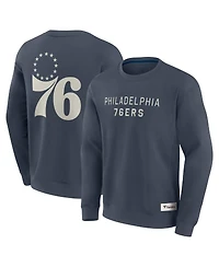 Fanatics Men's Blue Philadelphia 76ers Elements Future Ground Lettering Pullover Sweatshirt