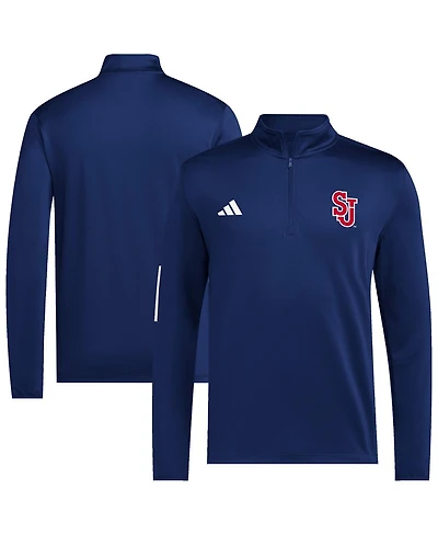 Adidas Men's Navy St. John's Red Storm Half-Zip Pullover Golf Jacket