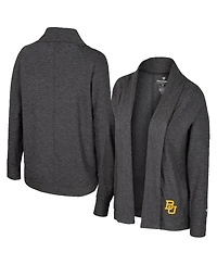 Colosseum Women's Charcoal Baylor Bears Dash Cardigan Sweater