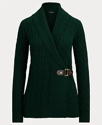 Lauren Ralph Women's Buckled Cotton Sweater