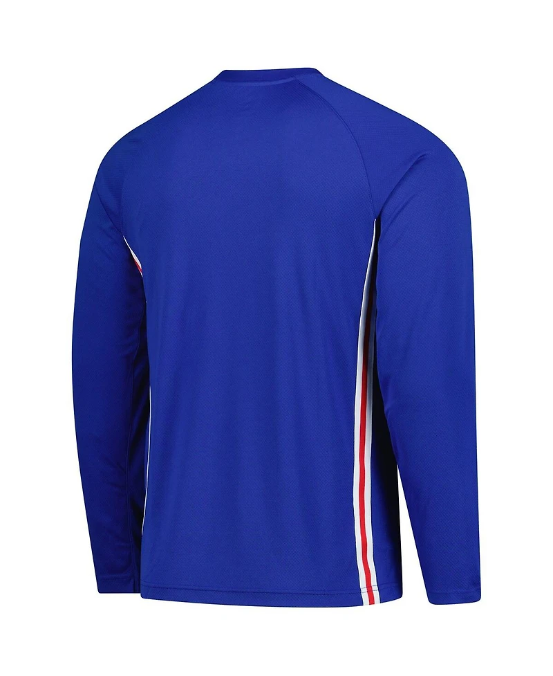 Nike Men's Royal Philadelphia 76ers 2025/26 Authentic Pre-Game Legend Dri-fit Long Sleeve Shooting Shirt