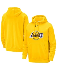 Nike Men's Gold Los Angeles Lakers Essential Logo Club Pullover Hoodie