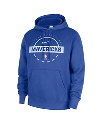Nike Men's Blue Dallas Mavericks 2025/26 Authentic Practice Club Pullover Hoodie