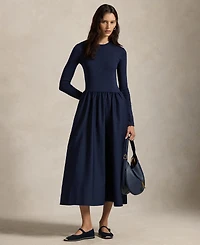 Polo Ralph Lauren Women's Cotton Long-Sleeve Dress