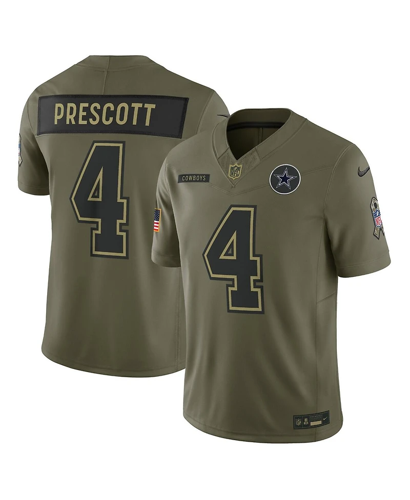 Nike Men's Dak Prescott Olive Dallas Cowboys 2025 Salute to Service Limited Jersey