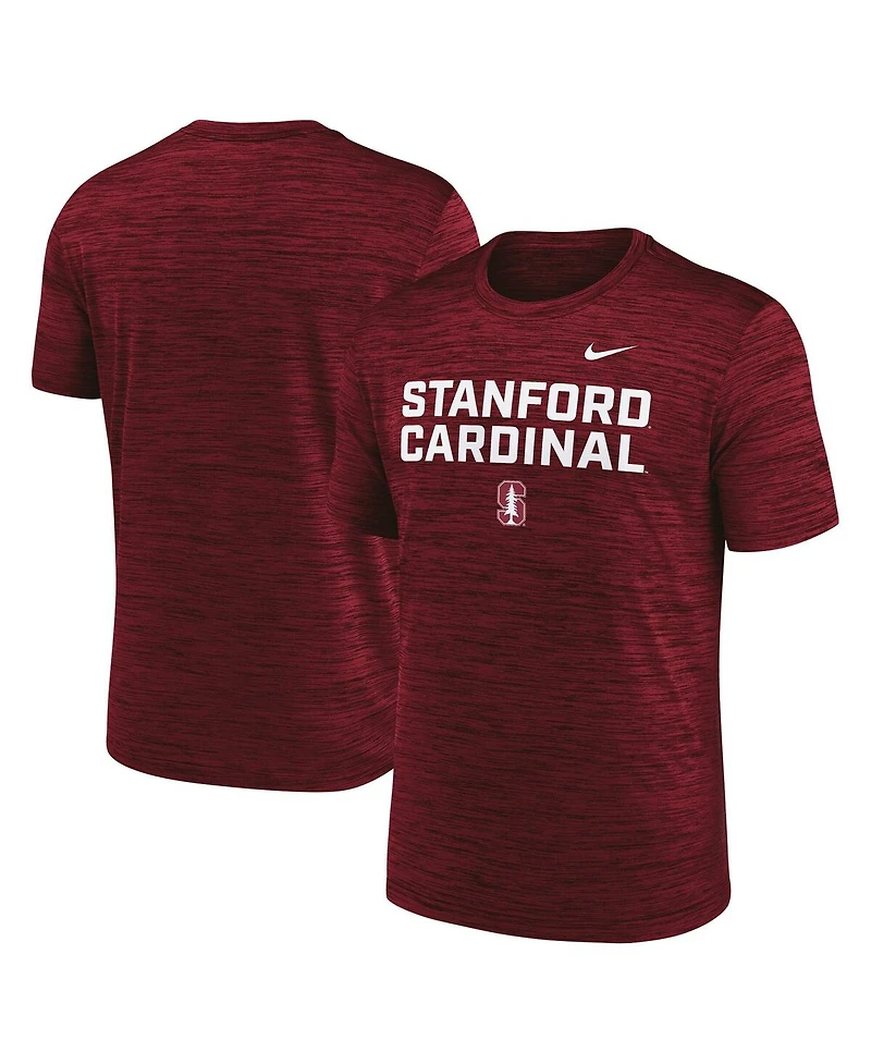Nike Men's Cardinal Stanford Campus Center Stack Velocity Dri-fit T-Shirt