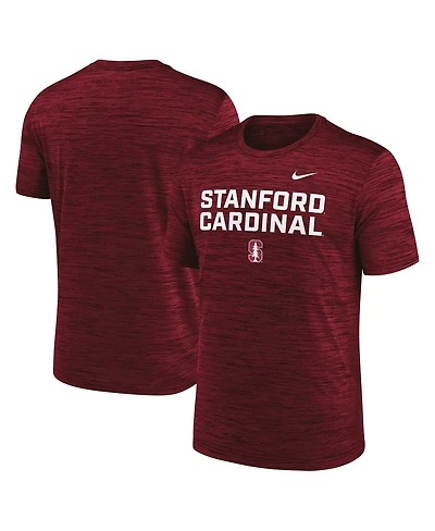 Nike Men's Cardinal Stanford Campus Center Stack Velocity Dri-fit T-Shirt
