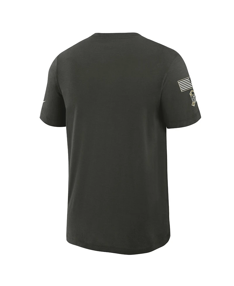 Nike Men's Forest Green Dallas Cowboys 2025 Salute to Service Sideline Slub Dri-fit T-Shirt