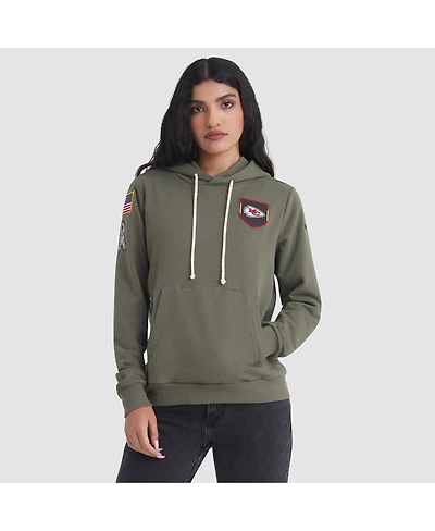 Nike Women's Olive Kansas City Chiefs 2025 Salute to Service Sideline Standard Issue Dri-fit Hoodie
