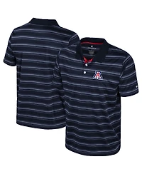 Colosseum Men's Navy Arizona Wildcats Milk Steak Polo Shirt