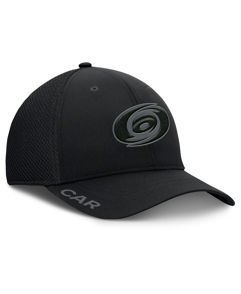 Fanatics Men's Black Carolina Hurricanes Authentic Pro Road Flex Hat
